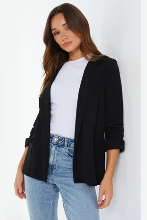 Quiz Ruched Sleeve Blazer