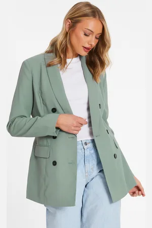 Quiz Khaki Tailored Blazer