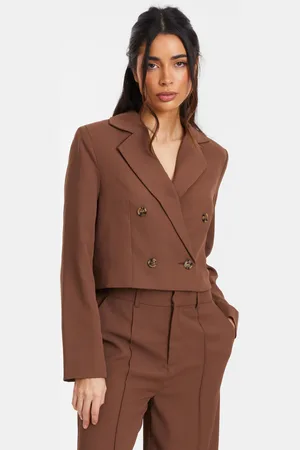 Quiz Cropped Tailored Blazer