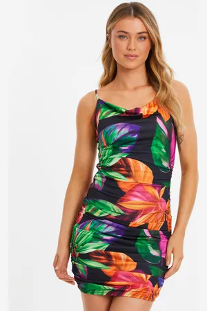 Quiz Tropical Print Mini Dress