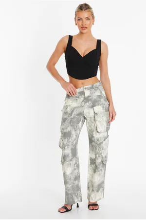 Quiz Camo Print Cargo Trouser