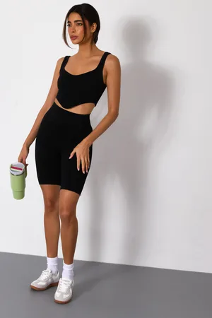 Quiz Ribbed Cycling Shorts