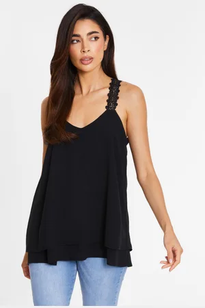 Quiz Crochet Strap Vest Top