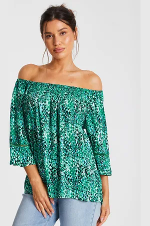 Quiz Leopard Print Bardot Top