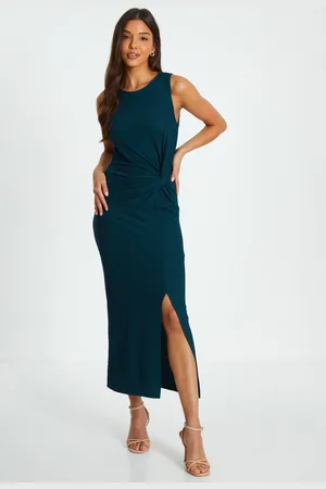 Quiz Sleeveless Ruched Midaxi Dress