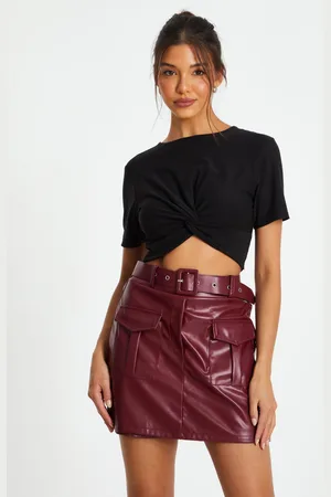 Quiz Cross Front Crop Top