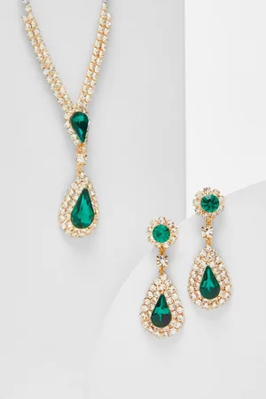 Quiz Teardrop Jewellery Set