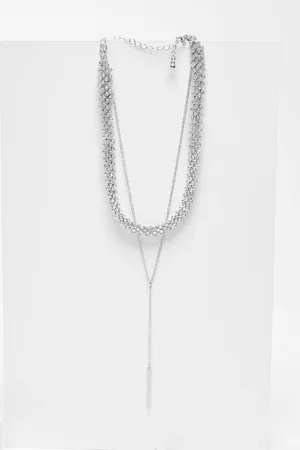 Quiz Diamante Layered Necklace