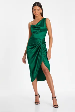 Quiz Satin Midi Dress
