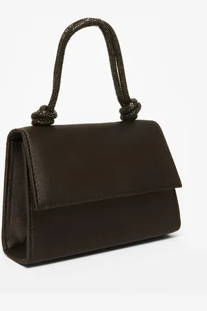 Quiz Satin Top Handle Bag