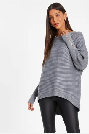 Quiz Light Knit Buttoned Jumper