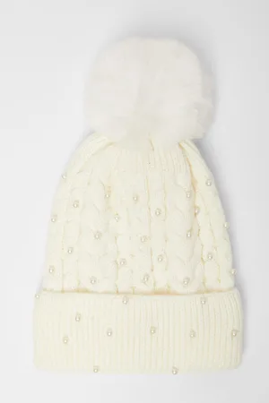 Quiz Pearl Herringbone Knitted Hat