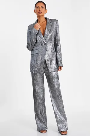 Quiz Metallic Blazer