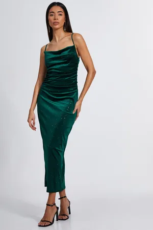Quiz Velvet Glitter Midaxi Dress