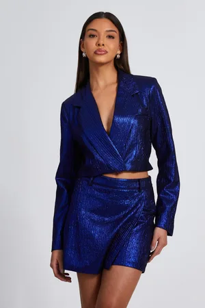 Quiz Metallic High Waisted Skort