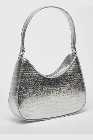 Quiz Faux Leather Croc Shoulder Bag