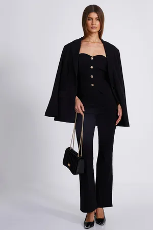 Quiz Textured Button Front Top