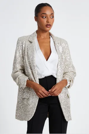 Quiz Sequin Tailored Blazer