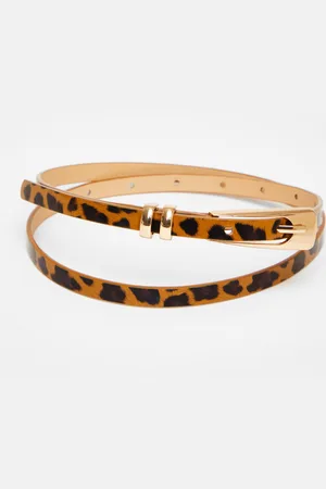 Quiz Leopard Print Thin Belt