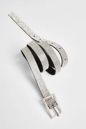 Quiz Thin Diamante Belt