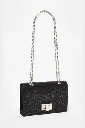 Quiz Diamante Crossbody Bag