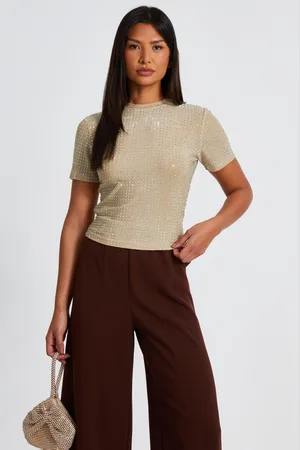 Quiz Knit Embellished Top