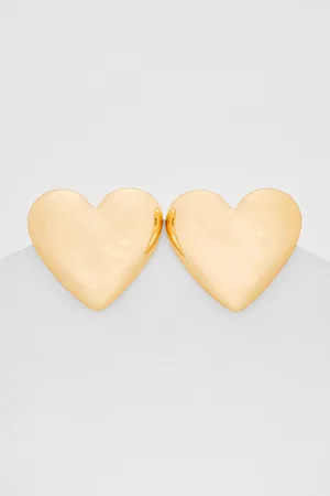 Quiz Large Heart Stud Earrings