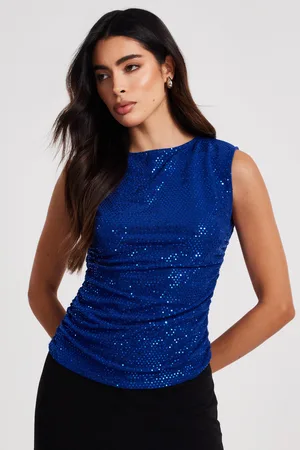 Quiz Sequin Vest Top