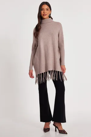 Quiz Knit Tassel Hem Jumper