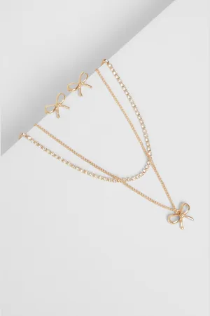 Quiz Bow Embellished Jewellery Set