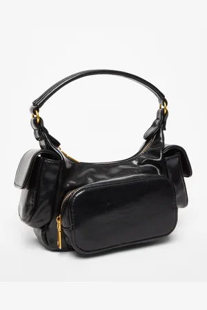 Quiz Faux Leather Shoulder Bag