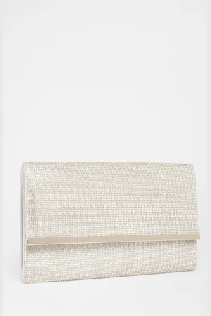 Quiz Diamante Envelope Clutch Bag