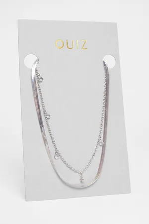 Quiz Multi Stone Layered Necklace