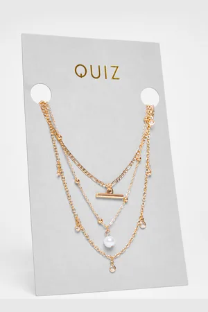 Quiz Pearl Layered Necklace