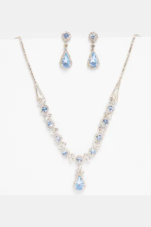 Quiz Diamante Tear Drop Set