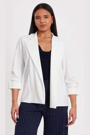 Quiz Ruched Sleeve Blazer