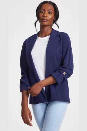 Quiz Ruched Sleeve Blazer