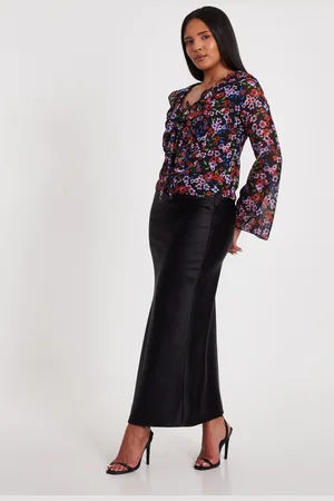 Quiz Mesh Floral Blouse