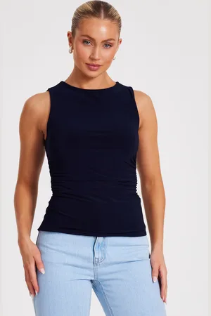 Quiz Drape Back Top