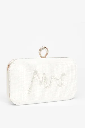 Quiz Bridal Diamante Ring Box Bag