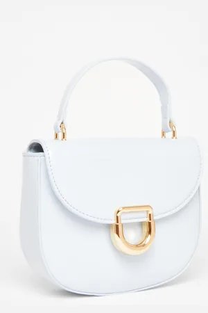 Quiz Faux Leather Top Handle Bag