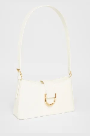 Quiz Buckle Detail Shoulder Bag