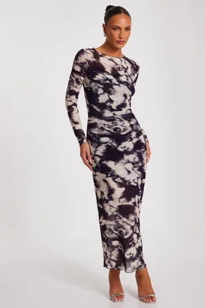 Quiz Marble Print Midaxi Dress