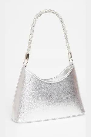 Quiz Diamante Twist Handle Bag
