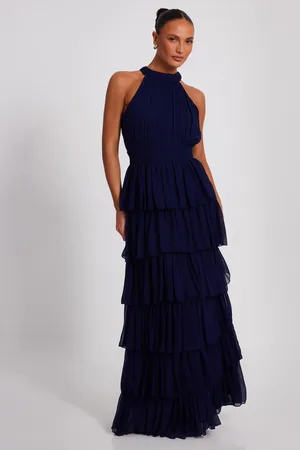 Quiz Mesh Tiered Maxi Dress