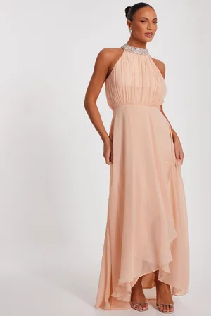 Quiz Chiffon High Neck Maxi Dress