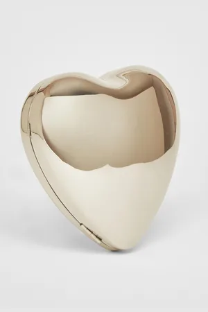 Quiz Metal Heart Box Bag