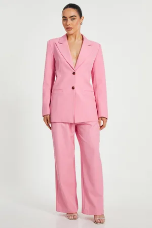 Quiz Petite Woven Wide Leg Trousers