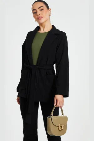 Quiz Petite Tie Waist Blazer
