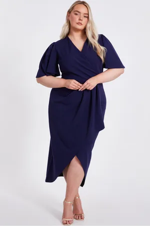 Quiz Curve Wrap Midi Dress